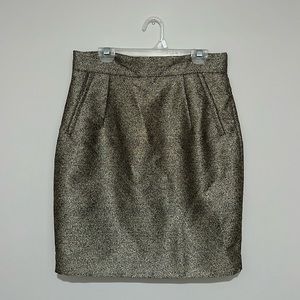 Black & gold sparkly dress skirt, women’s size 8